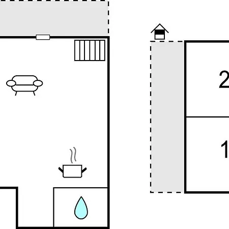 Two-bedroom In 別荘 Opuzen